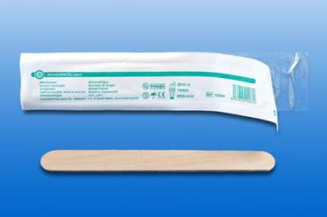 Holzmundspatel einzeln verpackt steril, 100 Stk.